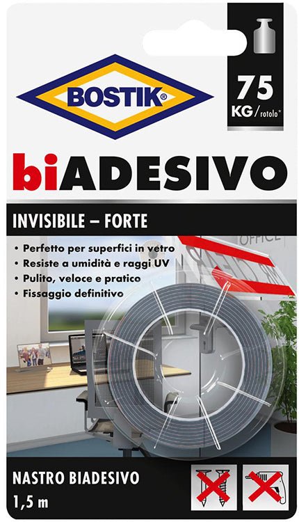 NASTRO BIAD.BOSTIK INVISIBILE - La Tua Ferramenta Online®