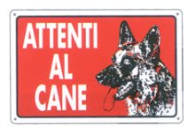 S.ALL.ATTENTI AL CANE 30X20 - La Tua Ferramenta Online®