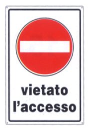 S.ALL.VIETATO L'ACCESSO 45X30 - La Tua Ferramenta Online®