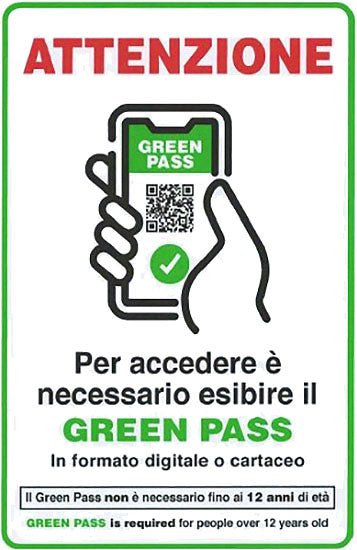 S.PVC ADESIVO GREEN PASS 30X20 - La Tua Ferramenta Online®